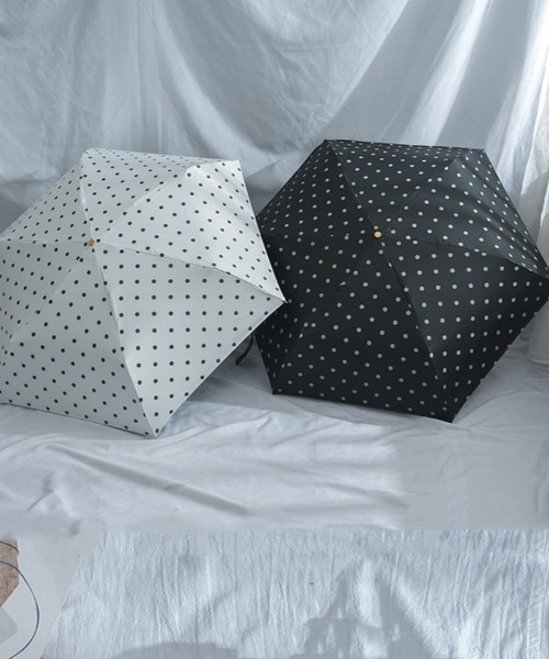 折りたたみ傘 日傘・雨傘兼用 ドット 水玉柄 折り畳み傘 レディース