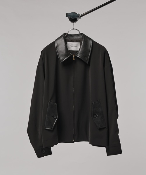 CULLNI（クルニ） ブルゾン アウター 「CULLNI/クルニ」襟レザー切替