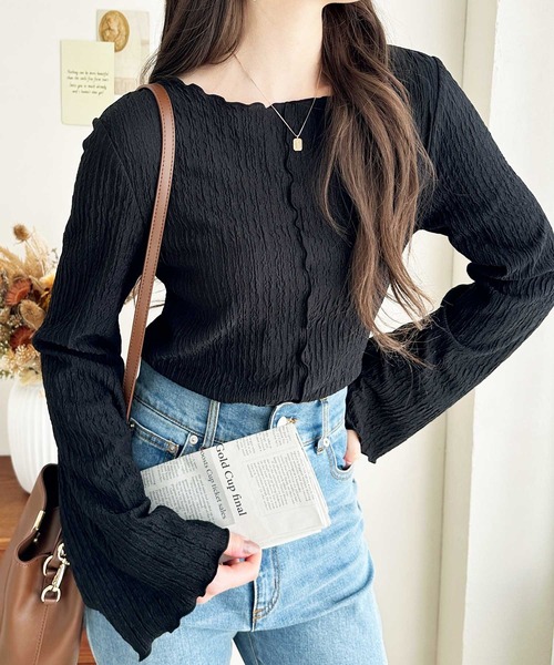 GeeRA（ジーラ） tシャツ 「新色追加」前後2wayジャガードフレア