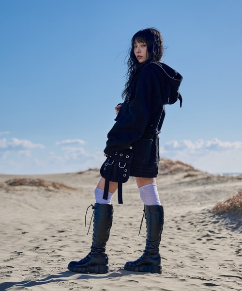 REFLEM（レフレム） パーカー 「REFLEM/レフレム」ツノ付きクロップド