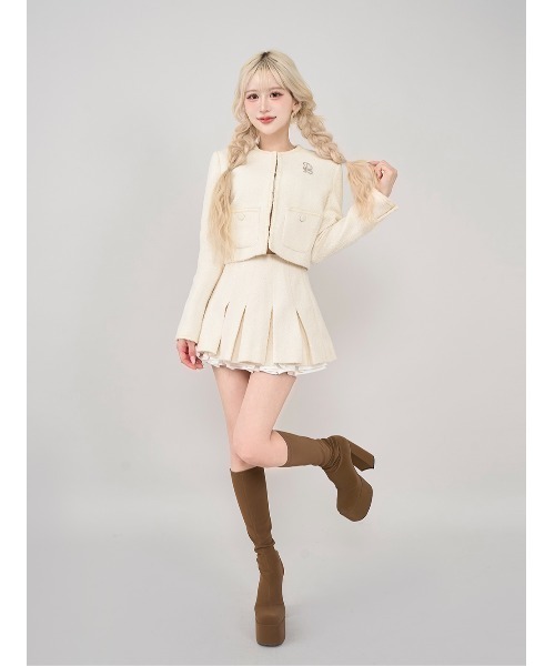 Darich（ダーリッチ） スカート スパンコールツイードミニスカート