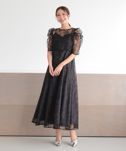 haremode（ハレモード） ドレス シアー レース ボレロ セットアップ