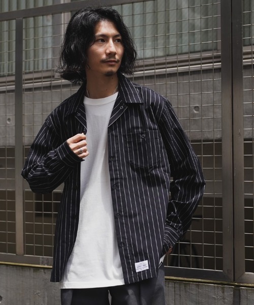 Schott N.Y.C（ショット） 「schott」 長袖シャツ - ブラック メンズ