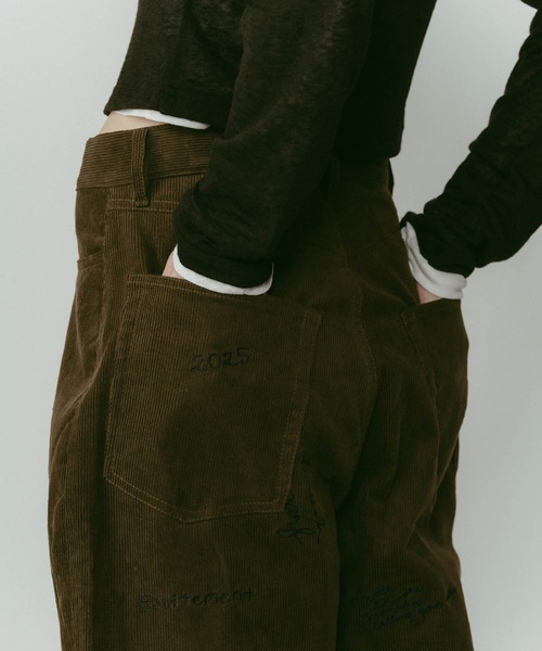 Knuth Marf（クヌースマーフ） パンツ 「Knuth Marf」embroidered