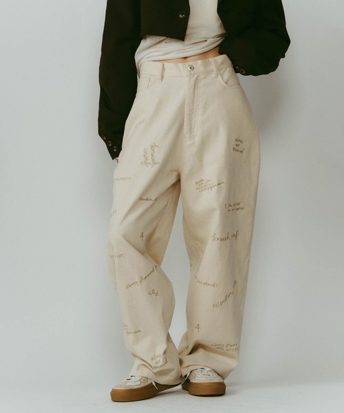 Knuth Marf（クヌースマーフ） パンツ 「Knuth Marf」embroidered