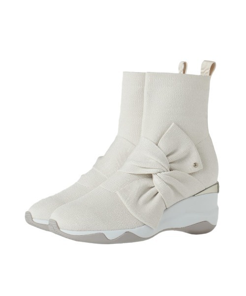 diana（プラスダイアナ） ブーツ 「撥水加工」ニットショートブーツ