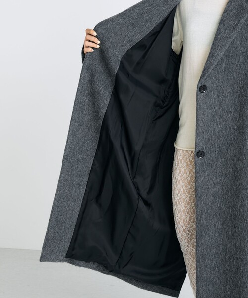 Edition（エディション） コート チェスターコート アルパカシャギー