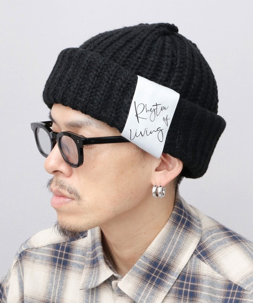 セレブ ニット帽 ニットキャップ ビッグチケットタグ ビッグ ロール