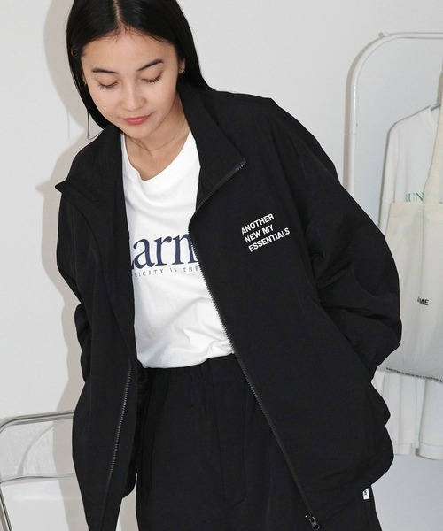 ANME ブルゾン ジャンバー 「新色追加」ANMEロゴナイロンジャケット