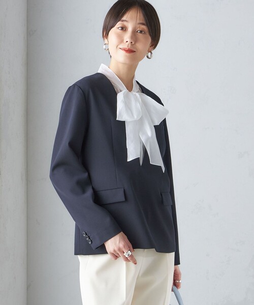 SHIPS（シップス） セットアップ ストレッチ ツイル プルオーバー