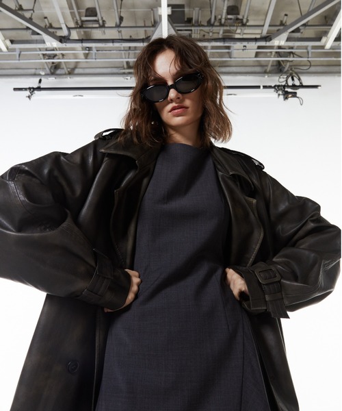 JOSE MOON（ジョゼムーン） トレンチコート コート FAUX LEATHER