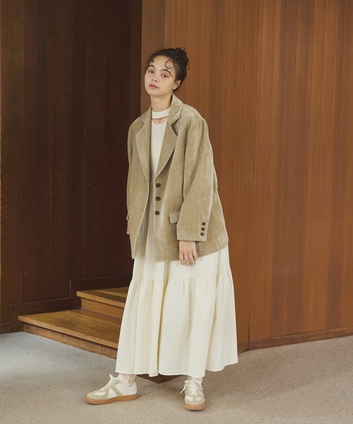 OLUN ジャケット テーラードジャケット Loose basic mall jacket