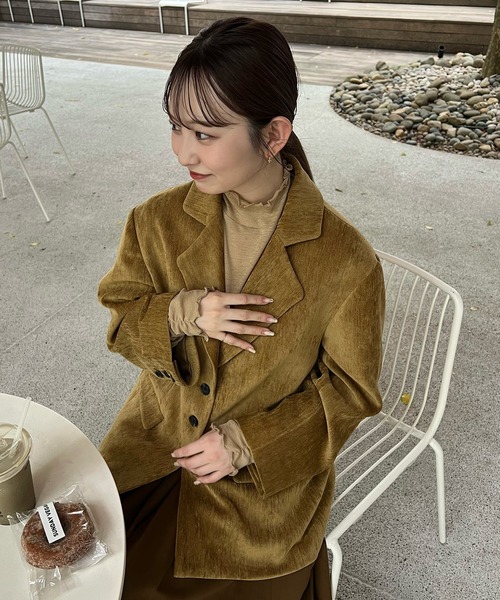 OLUN ジャケット テーラードジャケット Loose basic mall jacket