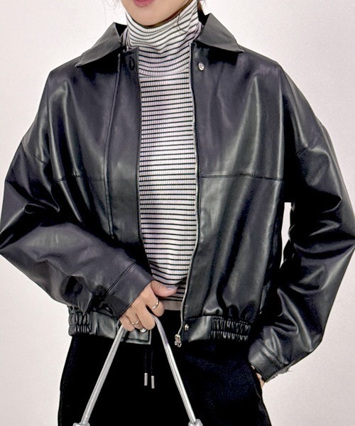 CLOTHY レザージャケット ライダース 「羽織るだけでこなれ感。春秋の