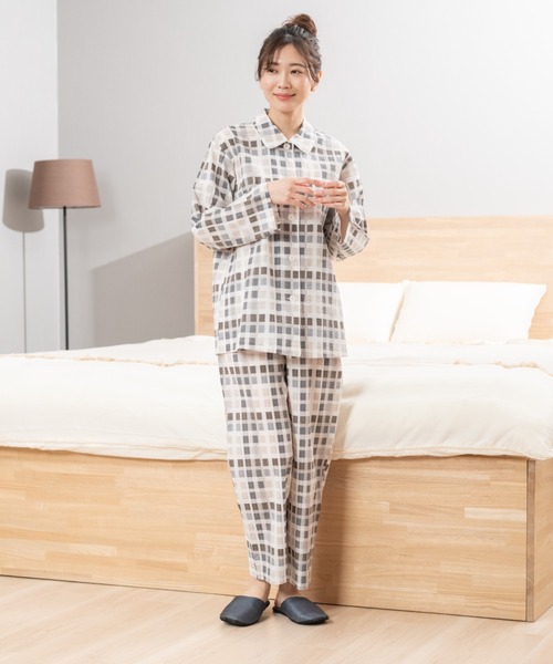 DAKS（ダックス） パジャマ ルームウェア 「DAKS」リップルプリント