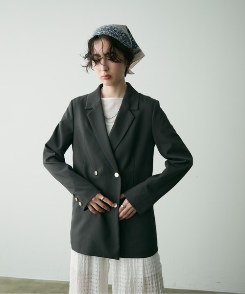Trish（トリッシュ） ジャケット テーラードジャケット 金釦ダブル
