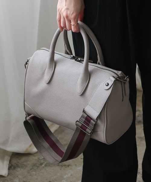 VitaFelice（ヴィータフェリーチェ） ボストンバッグ ストライプ