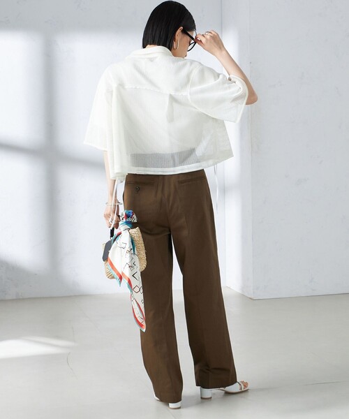 SHIPS（シップス） チノパン 「手洗い可能」ストレッチ チノ タック