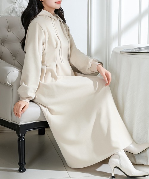 Lace Ladies（レースレディース） ワンピース フード付き タック