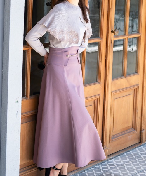 MISCH MASCH（ミッシュマッシュ） スカート ウールライクコルセット