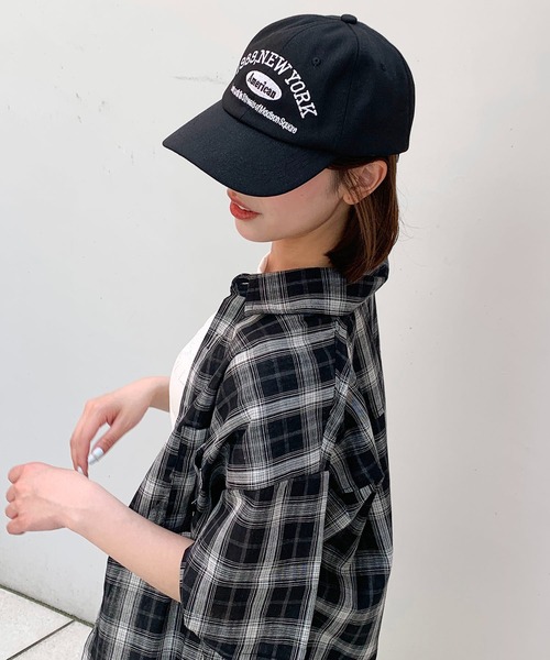 キャップ 帽子 ロゴ刺繍 ベースボールキャップ レディース : ZOZOTOWN