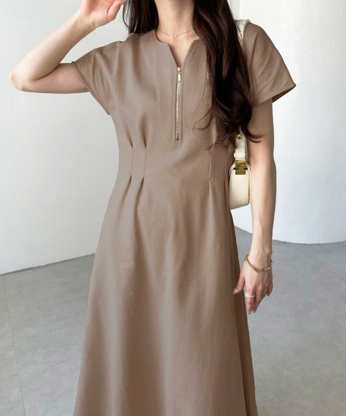 GeeRA（ジーラ） ワンピース 着痩せしたいならこれ！前後2WAYハーフ