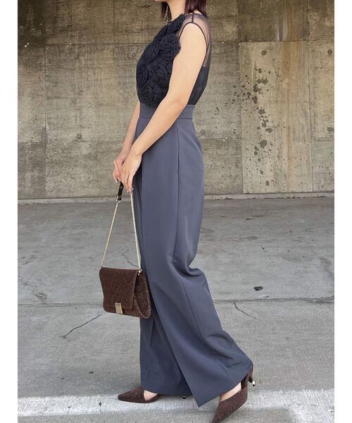 LAGUNAMOON（ラグナムーン） パンツドレス LADYコサージュチュール