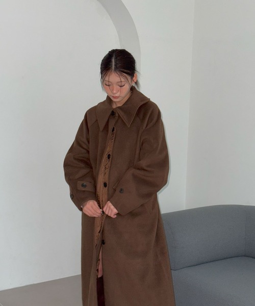 powwa more ステンカラーコート コート ステンカラーロングコート