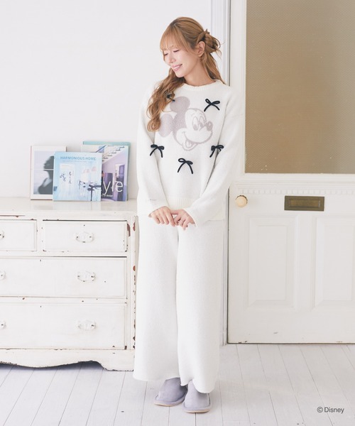 Disney（ディズニー） パジャマ ルームウェア ミッキー/ミニー/ニット