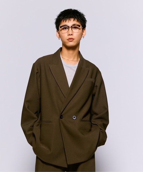 THE BOLDMAN ジャケット テーラードジャケット Double Breasted Twill