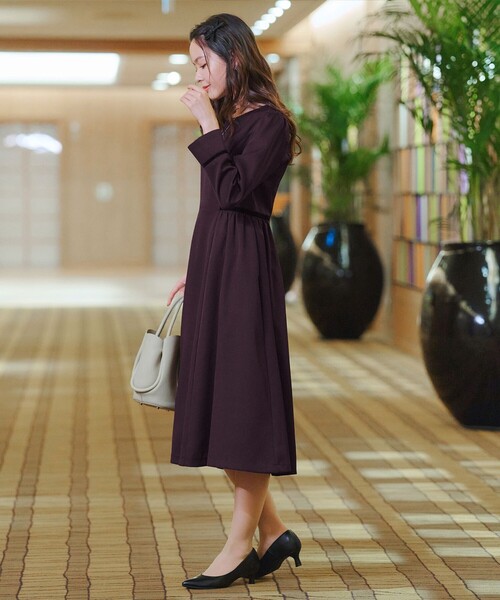 Tiaclasse ワンピース 「安田美沙子さん着用」ベロアラインフレア