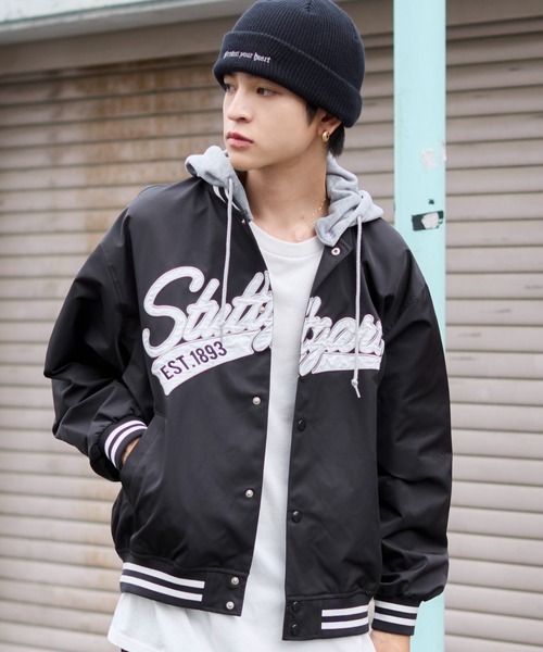 WEGO（ウィゴー） スタジャン WEGO/2WAYフードワッペンスタジャン