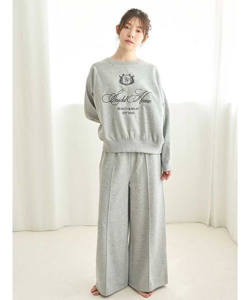 SNIDEL HOME パジャマ ルームウェア スウェットロングパンツ