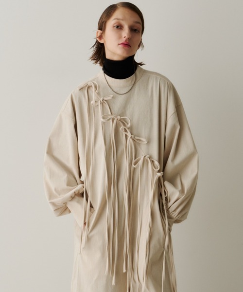 PERNA（ペルナ） オールインワン コーデュロイリボンオールインワン