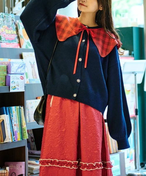 kutir（クティール） カーディガン 「クティールとレトロ」つけ襟付き