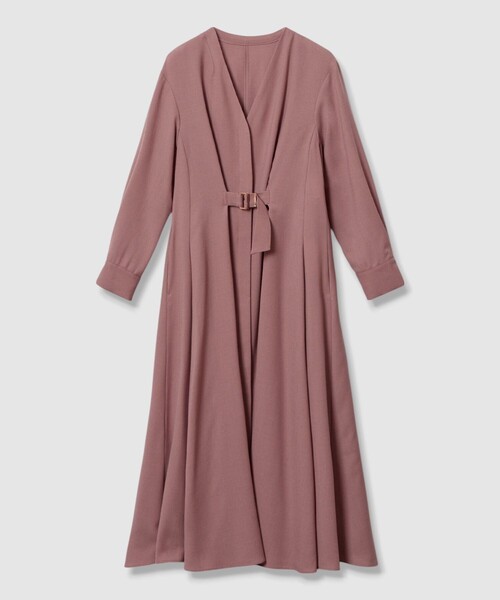 ANAYI（アナイ） ワンピース ウールジョーゼットフロントタック