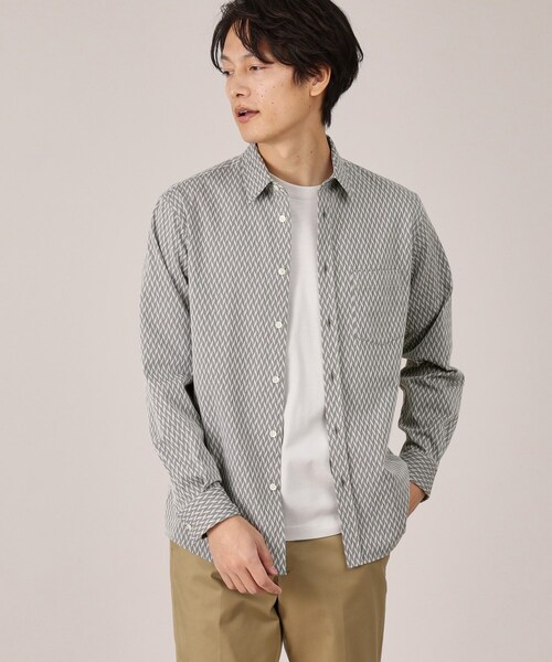 TAKEO KIKUCHI（タケオキクチ） シャツ 「日本製/播州織」ドビー