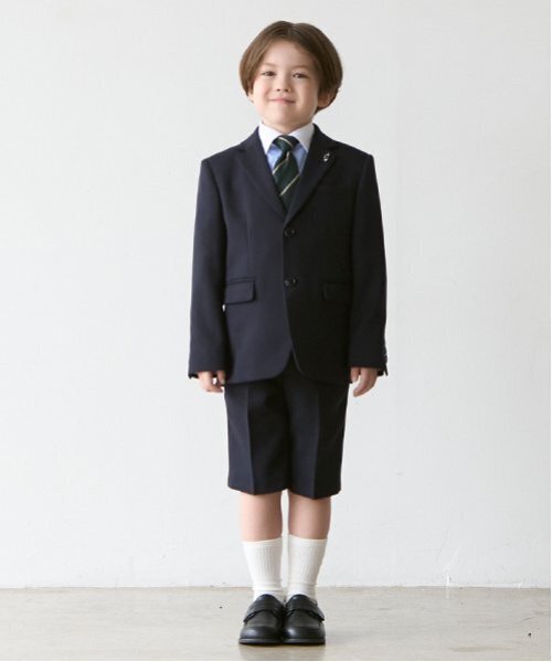 petit main フォーマル 発表会 卒園式 入学式 紺JK＋ショートパンツ