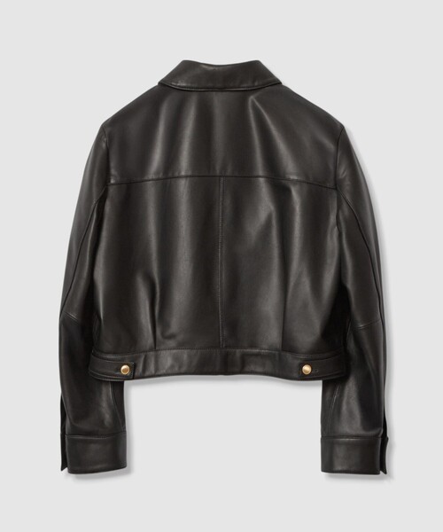 美品 ANAYI 近年モデル 34 ノーカラーレザージャケット 美品 ANAYI