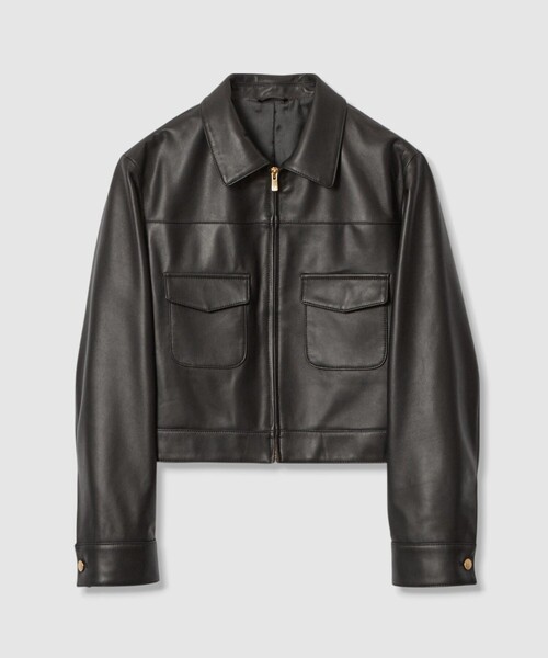 ANAYI（アナイ） レザージャケット ライダース ラムレザーステンカラー