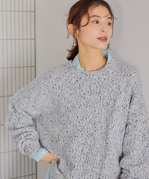 studio CLIP（スタディオクリップ） ニット セーター 3ゲージカラーMIX