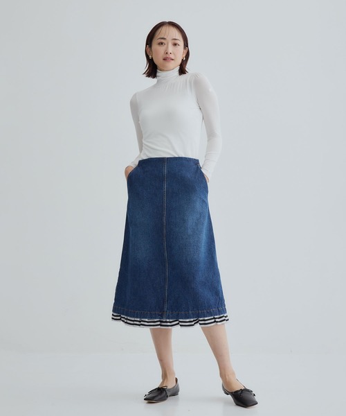 BORDERS at BALCONY（ボーダーズアットバルコニー） デニムスカート