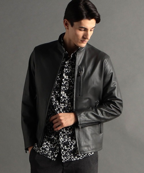 MONSIEUR NICOLE（ムッシュニコル） 革ジャン ライダース ラムレザー