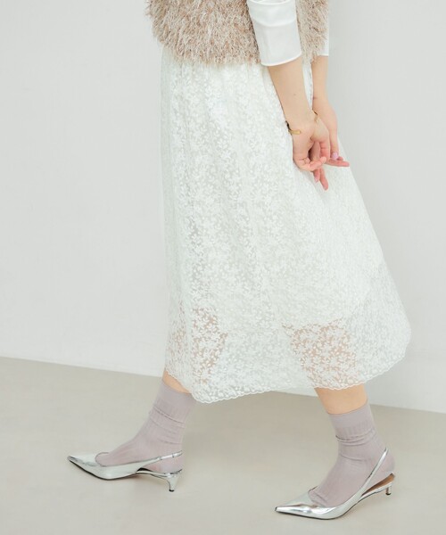 NOLLEY'S（ノーリーズ） スカート 「セットアップ対応」ウォッシャブル