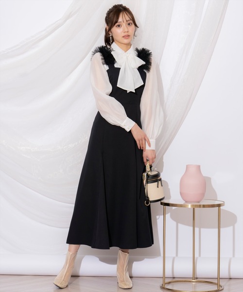 WILLSELECTION（ウィルセレクション） ワンピース チュールフリル