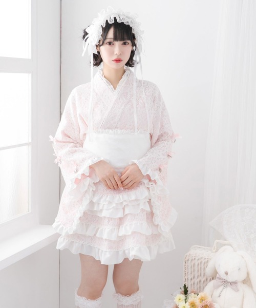 DearMyLove 浴衣 総レースリボン浴衣ドレス レディース : ZOZOTOWN