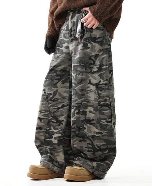 CALIFORNIA OUTFITTERS パンツ 9D9 迷彩柄 ミリタリーカーブパンツ