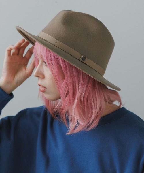 BRIXTON（ブリクストン） 帽子 ハット MESSER PACKABLE FEDORAスナップ
