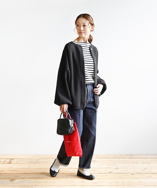 SOLAMONAT（ソラモナ） カーディガン ウエハースニットワイド