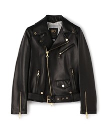 チンクアンタCinquanta サイズ38ブラックレザーライダースジャケット